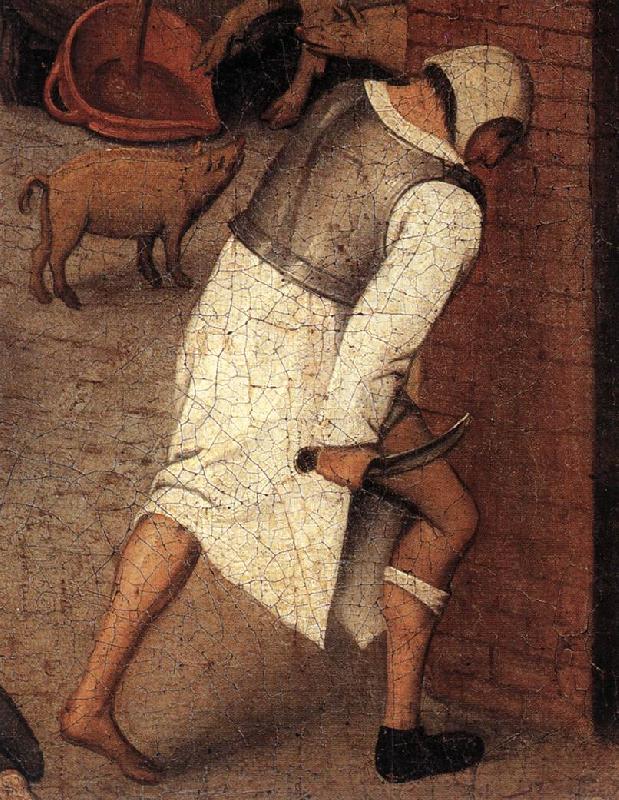 BRUEGHEL, Pieter the Younger Proverbs (detail) ftqq